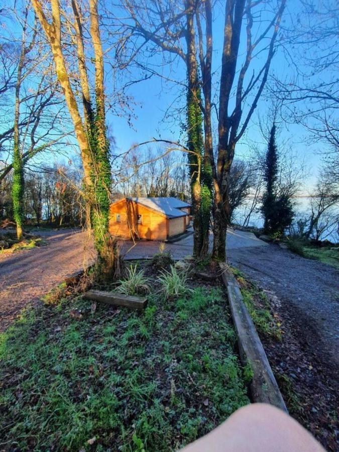 Stunning Log Cabin On The Lake Portroe المظهر الخارجي الصورة